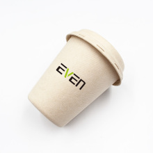 Anhui EVEN Factory Wholesale 100%  Biodegradable Sugarcane Bagasse Cups Coffee Cup With Lid